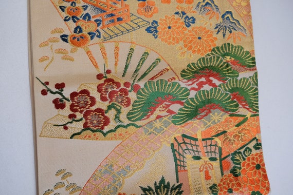 Stunning Two Side Pattern Obi - Traditional Japan… - image 5