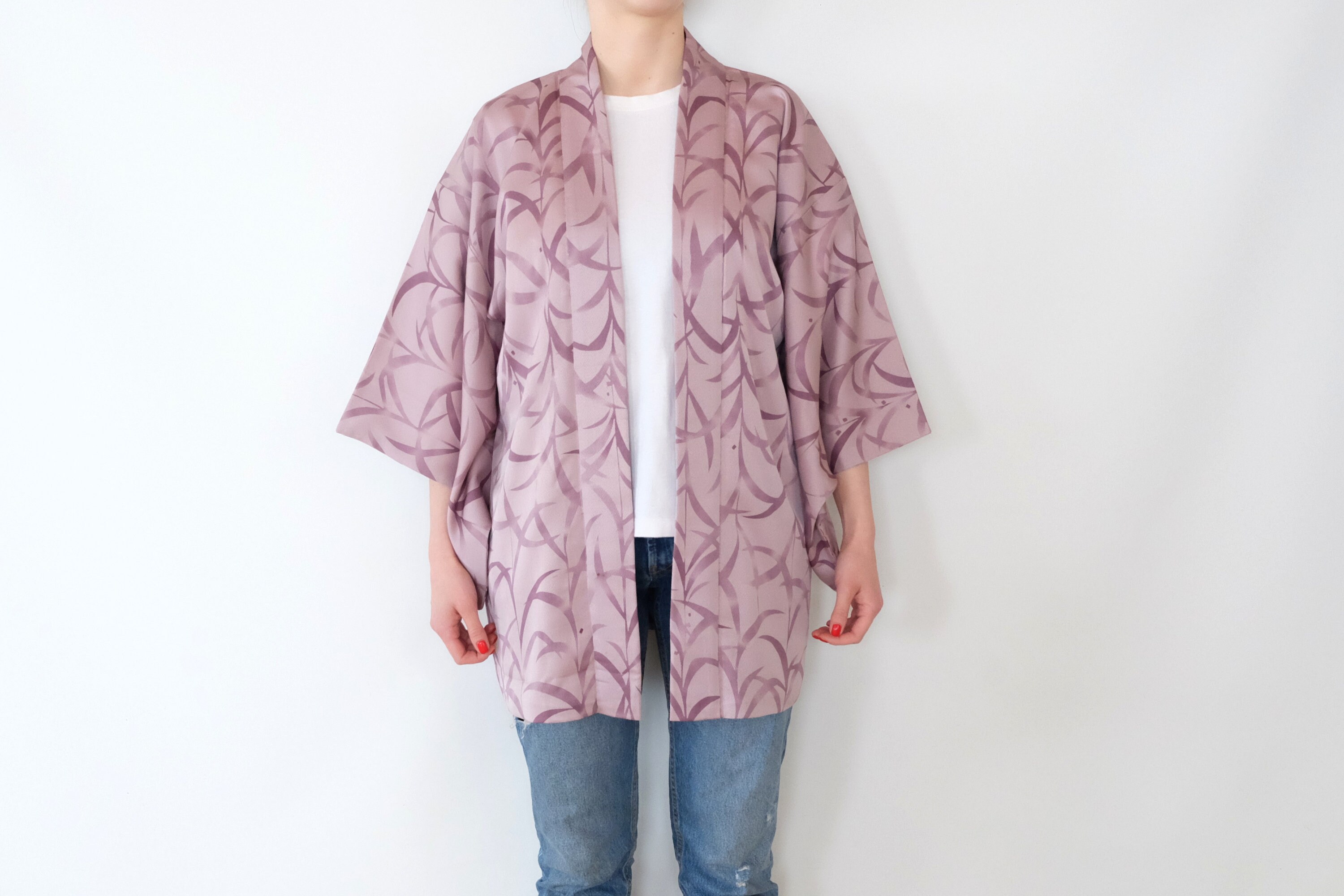 Lavender Haori Kimono Primary Fiber Silk Vintage Haori | Etsy