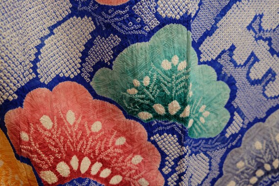 Stunning Shibori Furisode - Hand Tie-Dye - Pine T… - image 4