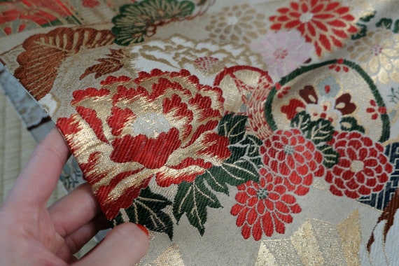 Reversible Obi - Fully Patterned - Iconic Japanes… - image 5