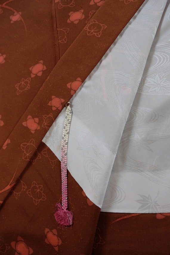 Brownish Red Brick Haori - Vintage - Haori Kimono… - image 9