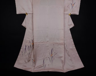 Pastel Kimono with Daffodils - Vintage Clothing from Japan - Authentic Kimono - Kimono for Women