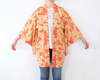 Kimono japonais Funky - Kimono Haori japonais - Soie - vintage - Kimono pour femme - Cadeau pour elle - Boho Chic - Boho vintage