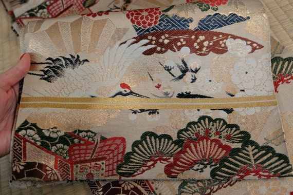 Reversible Obi - Fully Patterned - Iconic Japanes… - image 2