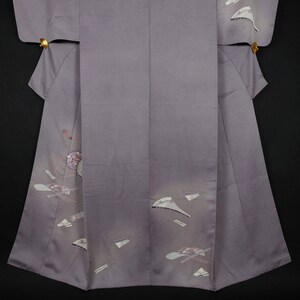 Violet Kimono - Traditional Japanese Motifs