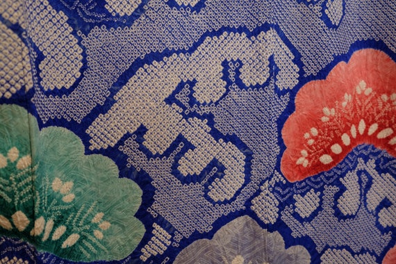 Stunning Shibori Furisode - Hand Tie-Dye - Pine T… - image 3