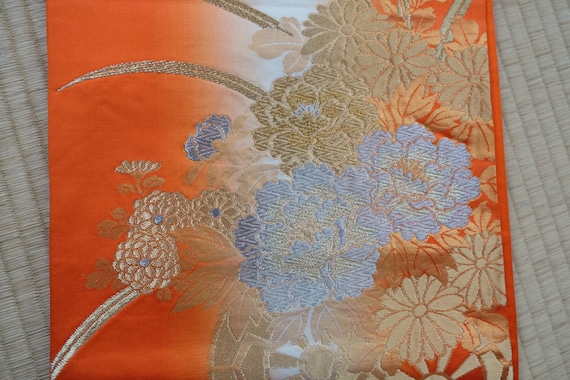 シルク製グラデーション袋帯 シルク製グラデーション袋帯