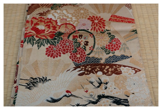 Reversible Obi - Fully Patterned - Iconic Japanes… - image 1