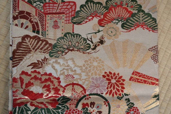 Reversible Obi - Fully Patterned - Iconic Japanes… - image 3