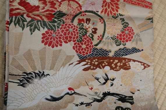 Reversible Obi - Fully Patterned - Iconic Japanes… - image 4