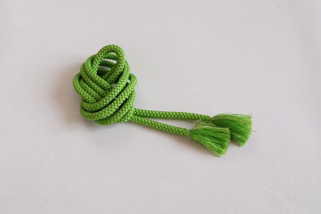 Green Obijime - Excellent Condition - Round Obijime - Kimono ...