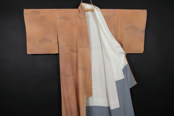 Pastel Kimono - Delicate Cloud Pattern - Vintage … - image 4