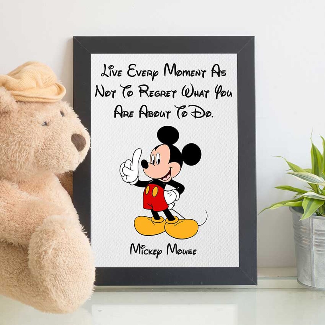 Micky Maus Disney Party Print MickeyMouseZitat Zitate Etsy