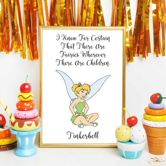 Tinkerbell Print Klassische Disney Tinkerbell Kindergarten Etsy