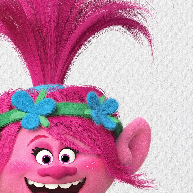 Trolls Movie Print Princess Poppy Quote Trolls Birthday Etsy