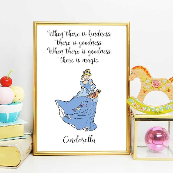 Cinderella Zitat Kunst Cinderella Magic Disney Zitate Etsy