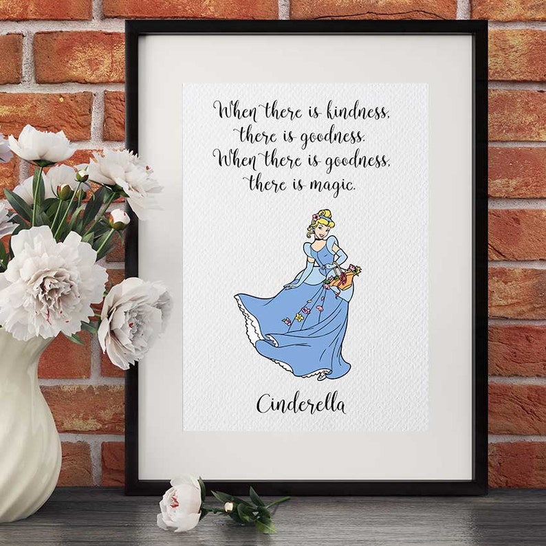 Cinderella Zitat Kunst Cinderella Magic DisneyZitate Etsy