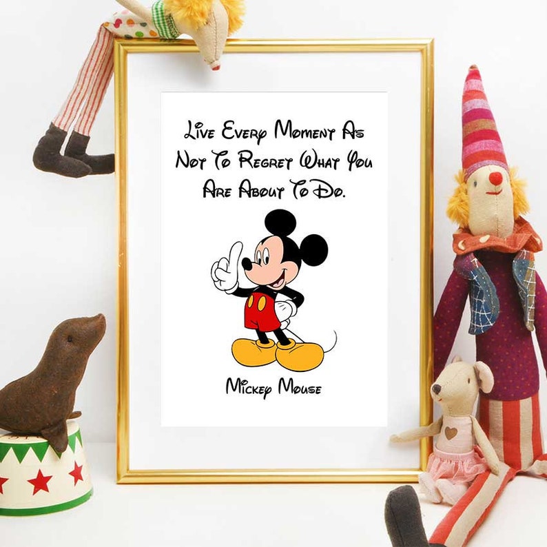 Mickey Mouse Party Print Mickey Mouse Quote Disney Quotes Mickey Mouse Decor Disney Printables Nursery Wall Art