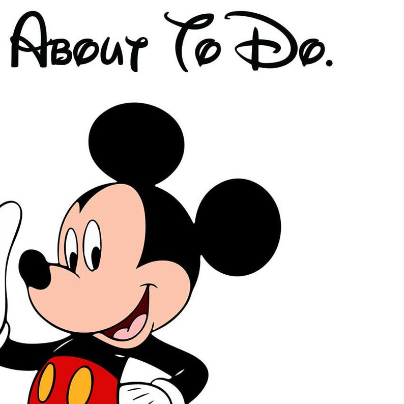 Micky Maus Disney Party Print MickeyMouseZitat Zitate Etsy