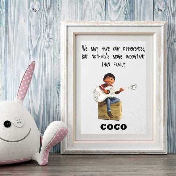 Disney Coco Art Coco Film Druckbare Coco Zitate Coco Disney Etsy