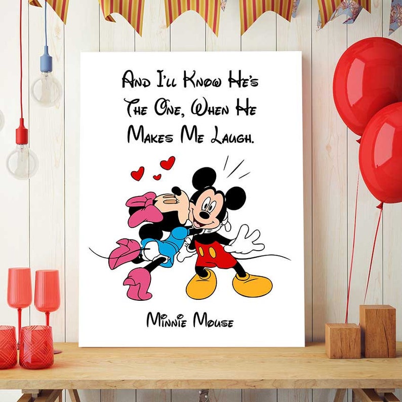 Minnie Mouse Birthday Disney Quotes Minnie Mouse Art | Etsy