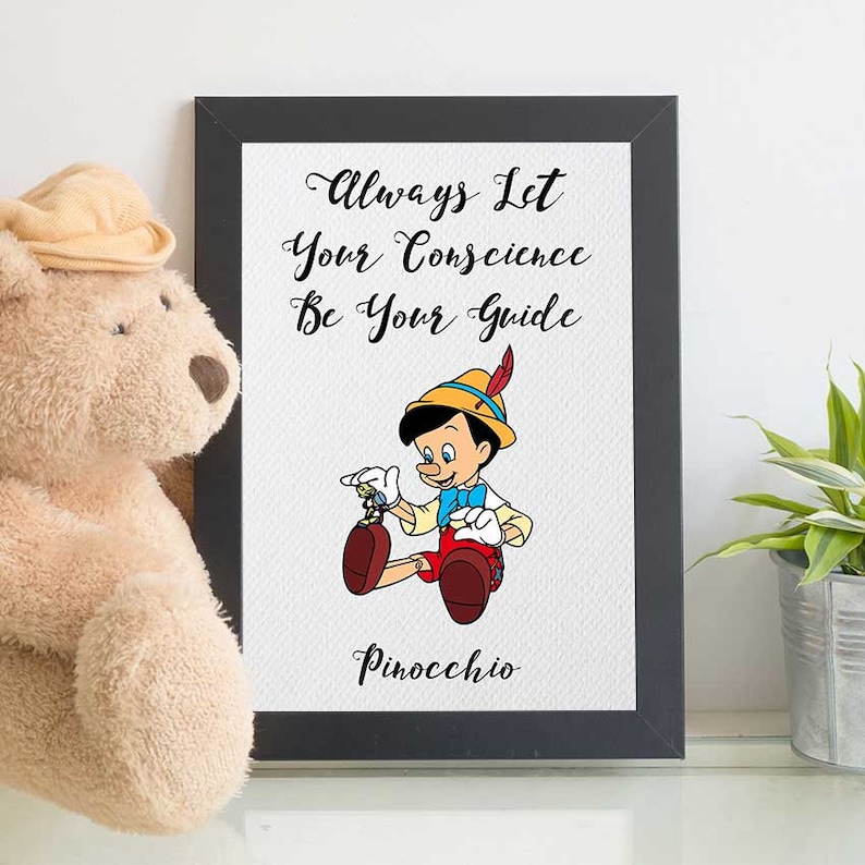 Pinocchio Print Disney Quotes Pinocchio Printable Quote Etsy