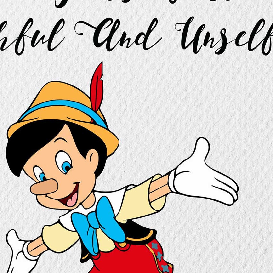 Pinocchio Party Printable Disney Quotes Pinocchio Print Etsy