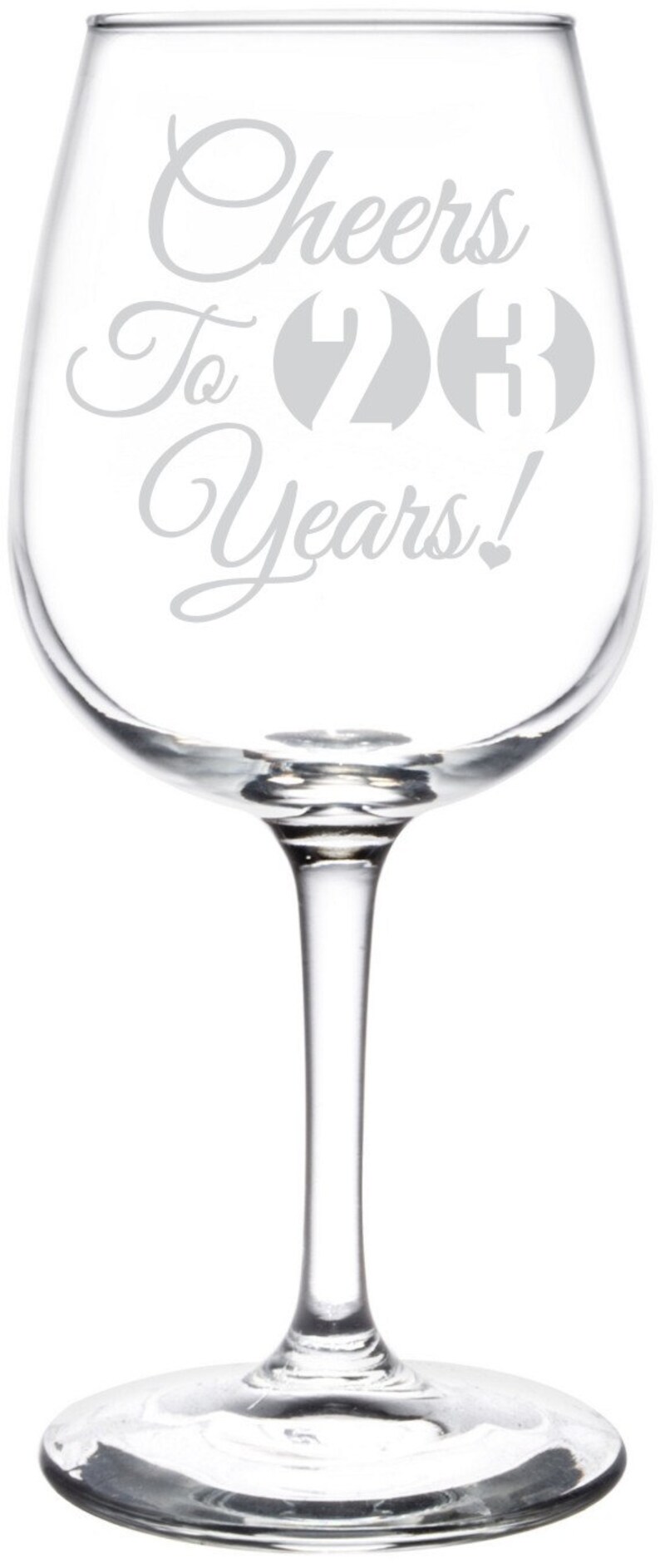 Libbey Wine Taster Glass Special Occasions /& Celebration Gift Inspired Anniversary 25th Graduation Cheers To Years Birthday 21st