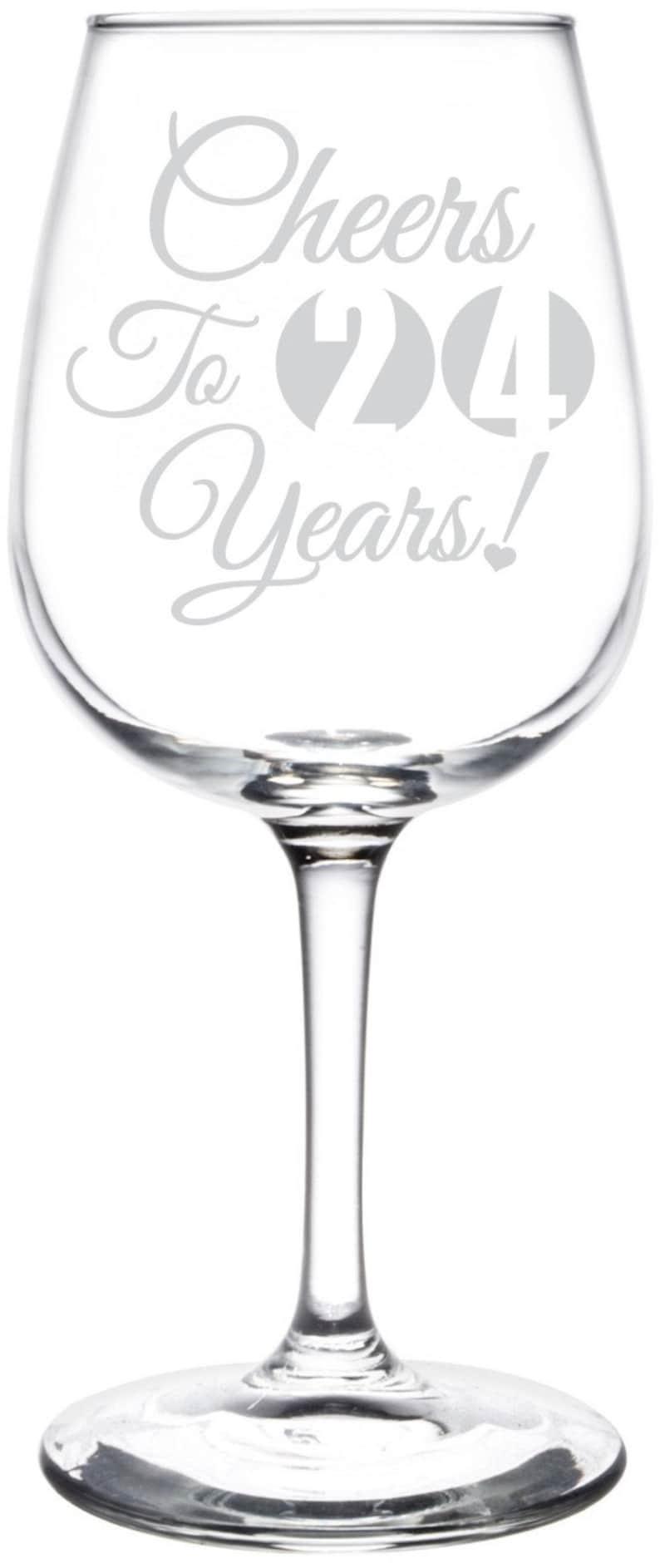 Libbey Wine Taster Glass Special Occasions /& Celebration Gift Inspired Anniversary 25th Graduation Cheers To Years Birthday 21st