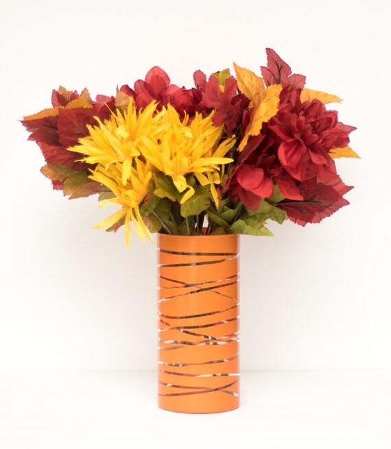 Burnt Orange Vase Etsy