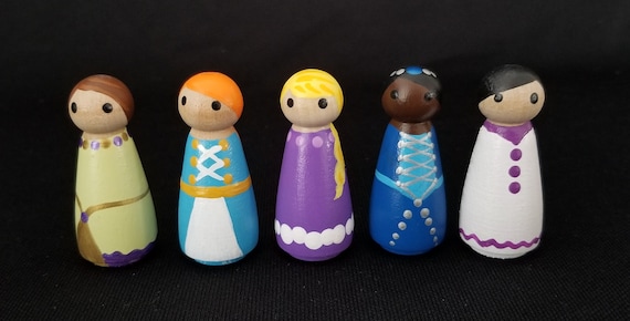 etsy wooden peg dolls