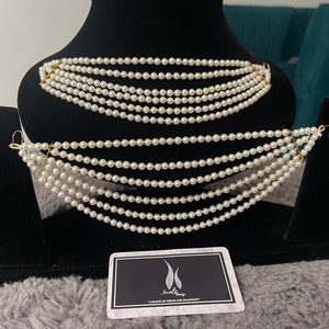 Sahare/Ear Chain/Pearl kaan chain/Earring support chain/Indian Jewelry/Pakistani Jewelry/Bahubali Eaarrings/Kaan sahara / jewellery| jewelry