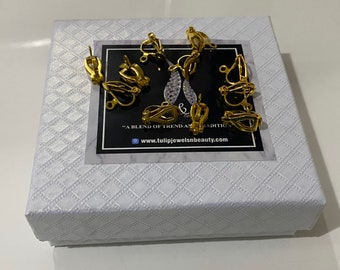 Set Orecchini Chandbali Placcato Oro – Gioielli Etnici Asiatici Con Perle E Cristalli