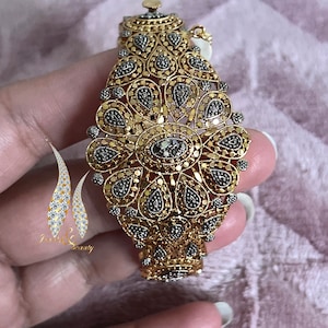Gold Plated real gold look bracelet bangle, openable Kara bangle, indian jewelry, pakistani gold plated  bangle,