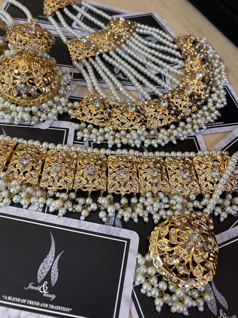 Buy Tridional Indian Pakistani Jadu Jewellery Ethnic Choker Set Online