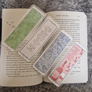 Written In The Stars bookmarks sold as set Darcy Lowell and Elle Jones bookmarks WITS-inspired bookmarks zdjęcie 1