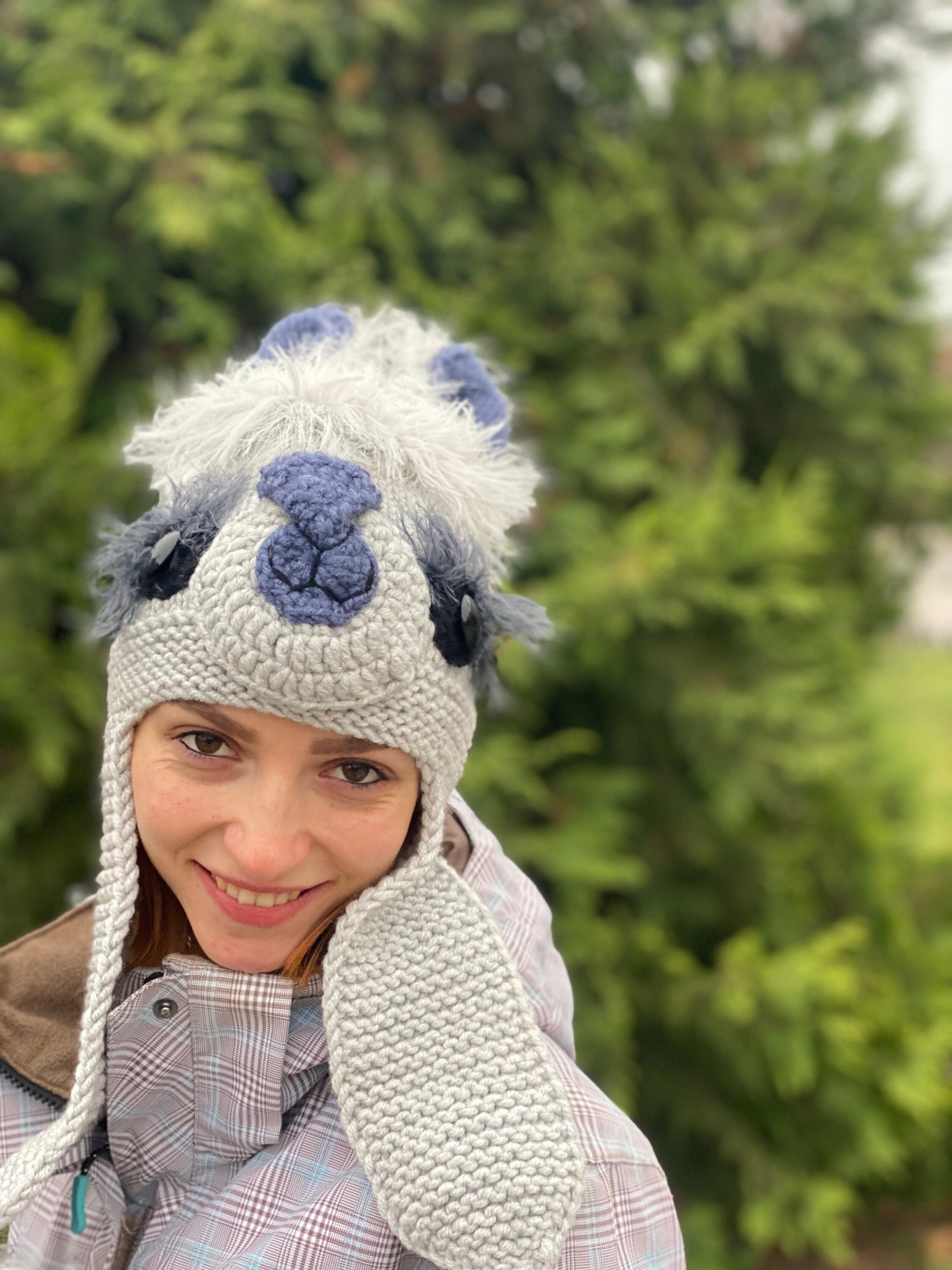 Сrochet Llama Hat Hat With Ear Flaps 