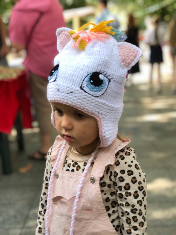 MASKAknit Unicorn Gifts for Girls, Unicorn Beanie, Unicorn Gift for Women, Baby Girl Gift Basket, Baby Girl Gift Box, Baby Gift Basket Girl Beanies