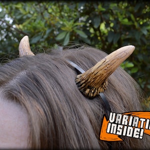 Soft foam Faun/tiefling/dragon horns for LARP, cosplay, etc. (Faun small horns)