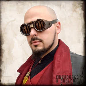 Steampunk dieselpunk goggles for adventurers, LARP, and people of Zaun