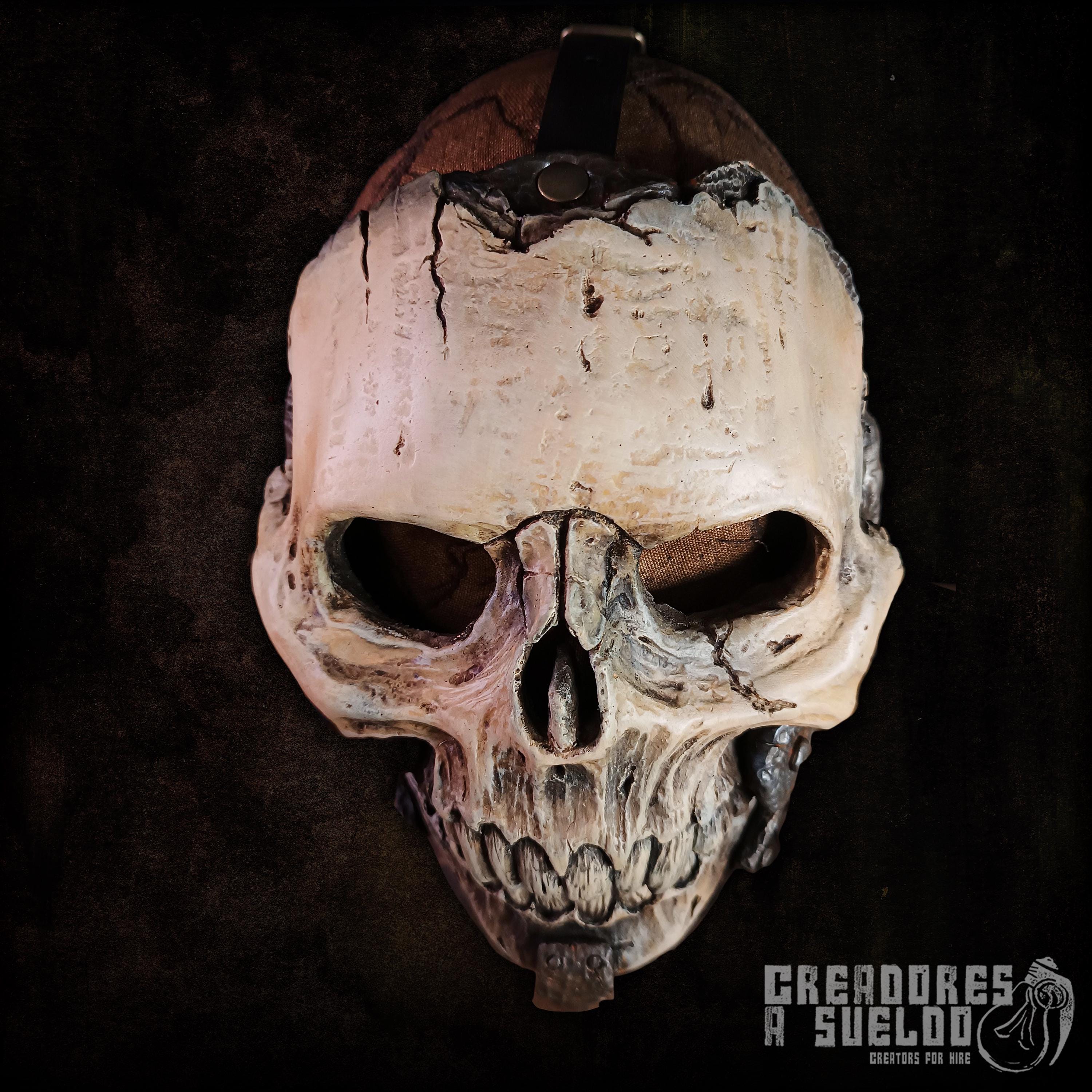 Thanatos Flexible Skull Mask/shoulderpad for Larp Rev Cosplay