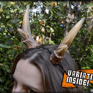 Soft foam Faun/tiefling/dragon horns for LARP, cosplay, etc. (Devil horns)