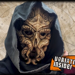 Cthulhu Mythos: Old Ones cultist cthulhu skull mask for larp rev cosplay necromancer sorcerer