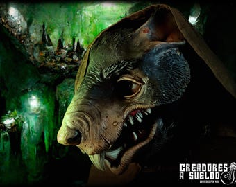flexible Rat Mask for LARP Skaven Warhammer Fantasy cosplay creepy halloween