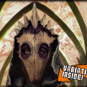 Cthulhu Mythos: Hastur The Yellow King cultist skull mask for larp rev cosplay necromancer sorcerer