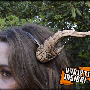 Soft foam Faun/tiefling/dragon horns for LARP, cosplay, etc. (Sylvan horns)