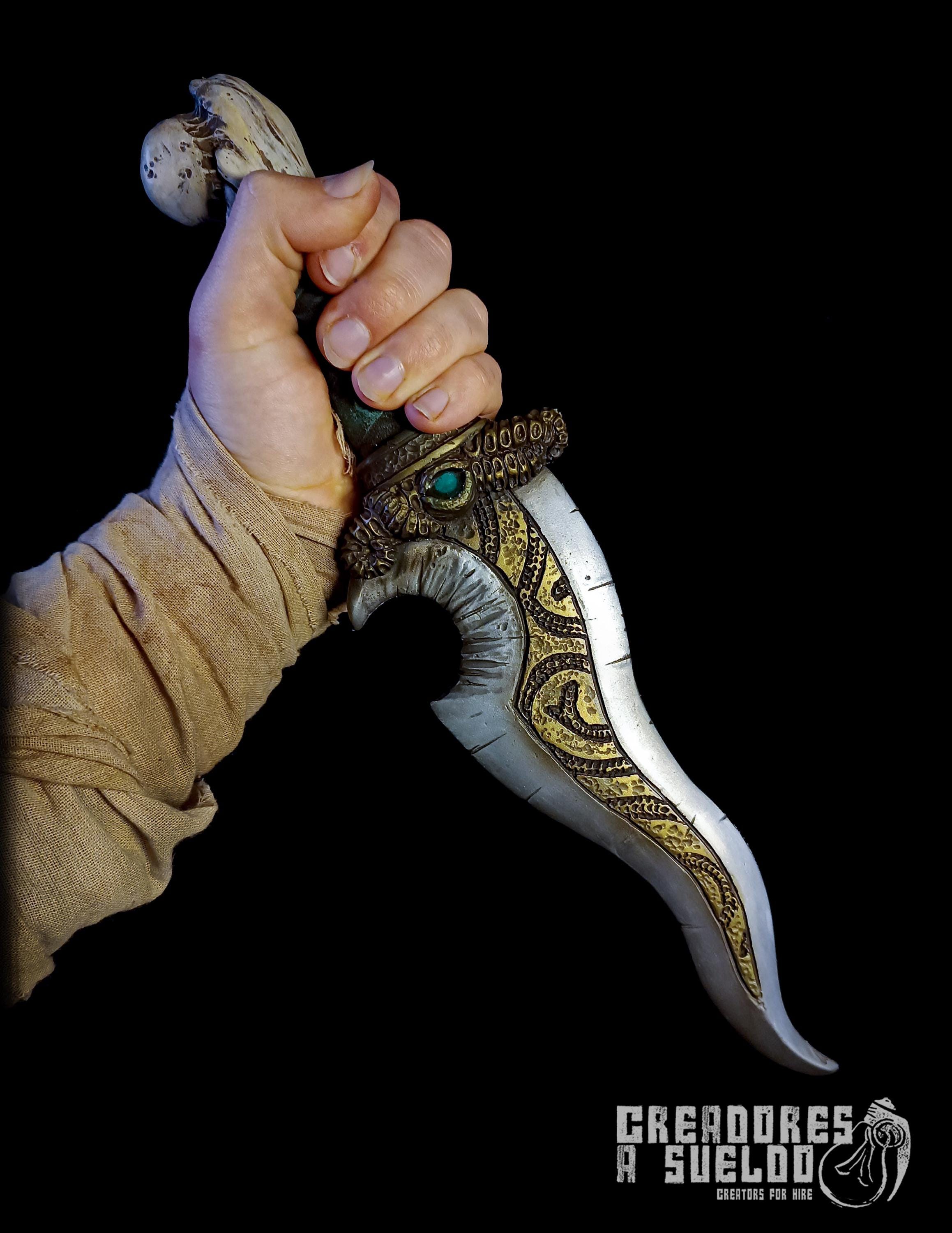 Dark Ritual Props LARP Ritual Dagger - Cthulhu-inspired Fantasy Prop for Roleplay & Dark ...