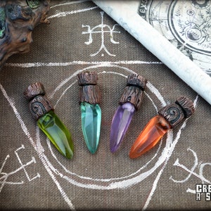 LED crystal magic fantasy pendant Druid version