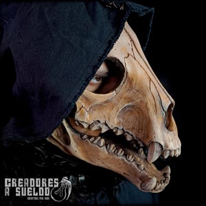 Wolf Skull Mask - Cosplay Accessory for Gothic Fantasy and LARP