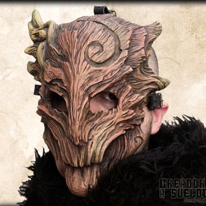 Druid dryad forest guardian mask for larp rev cosplay